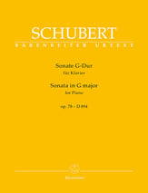 Sonata in G Major, Op. 78 D 894 piano sheet music cover
